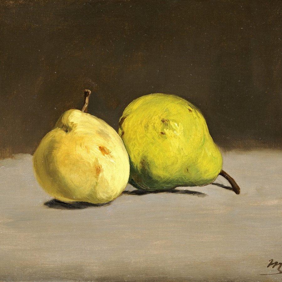 12" x 12" / Fine Art Paper Deux Poires By Edouard Manet Fine Art Print