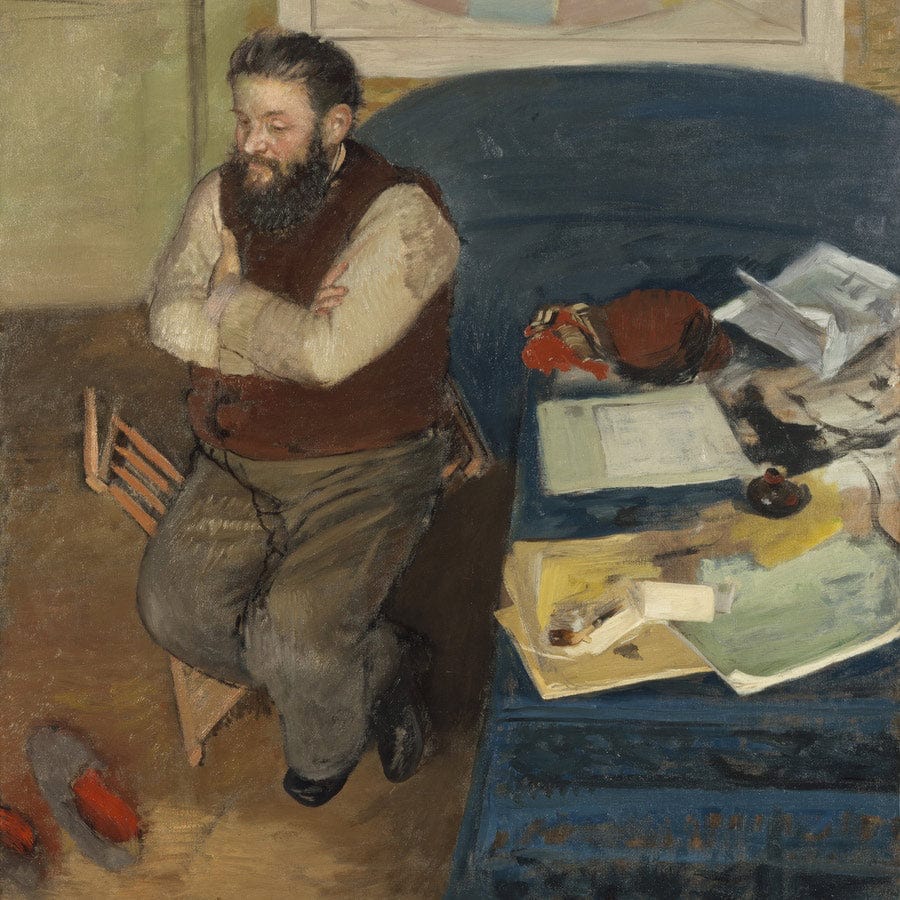 12" x 12" / Fine Art Paper Diego Martelli (1839   1896) By Edgar Degas Fine Art Print