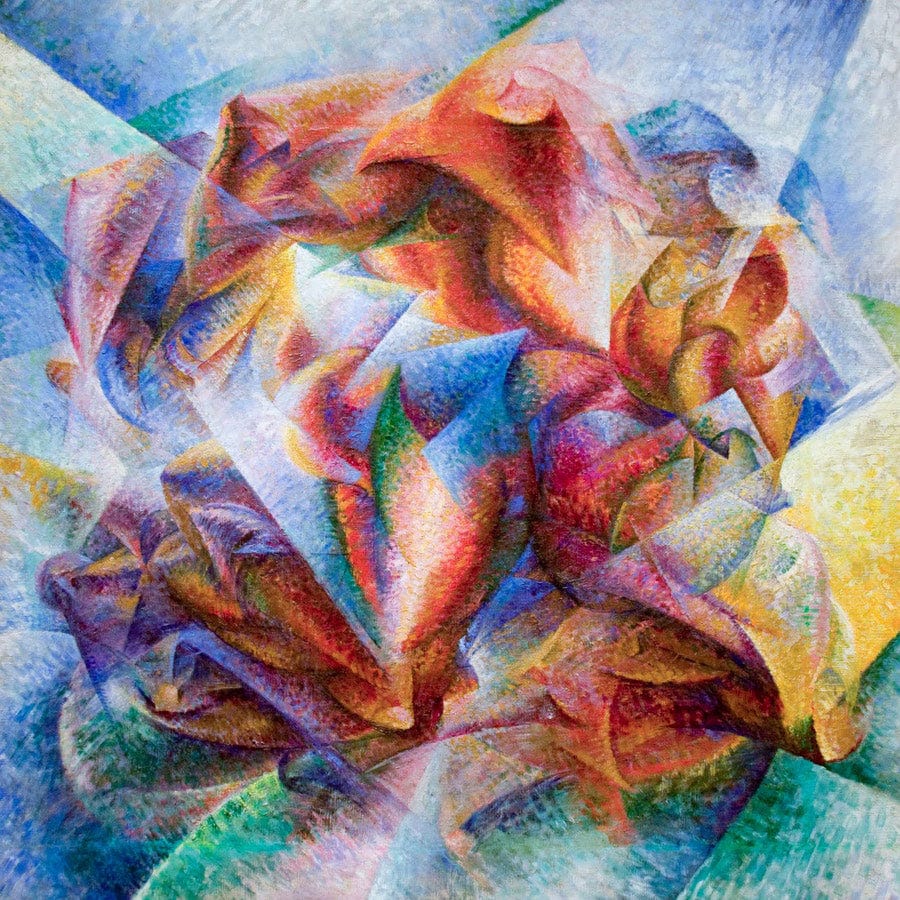 12" x 12" / Fine Art Paper Dynamism Of A Soccer Player 1913 By Umberto Boccioni Fine Art Print