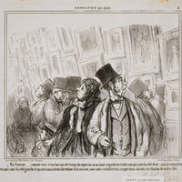 12" x 12" / Fine Art Paper Exposition De 1859 Ma Femme…Comme Nous N'aurions Pas... By Honore Daumier Fine Art Print
