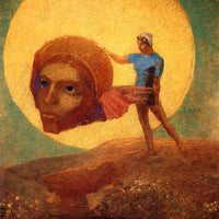 12" x 12" / Fine Art Paper Figure 1876 Symbolism Pastel On Paper Rothschild Art Foundation Md By Odilon Redon Fine Art Print