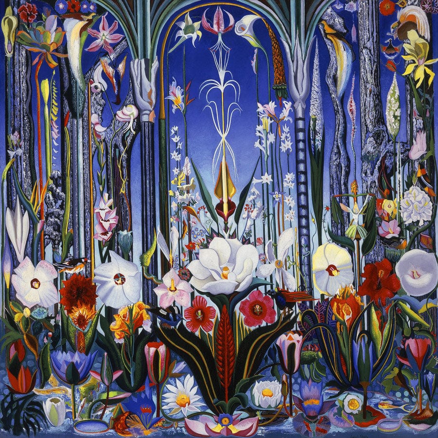 12" x 12" / Fine Art Paper Flowers, Italy By Joseph Stella Fine Art Print