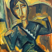 12" x 12" / Fine Art Paper Green Girl M9 Karl Schmidt Rottluff Fine Art Print