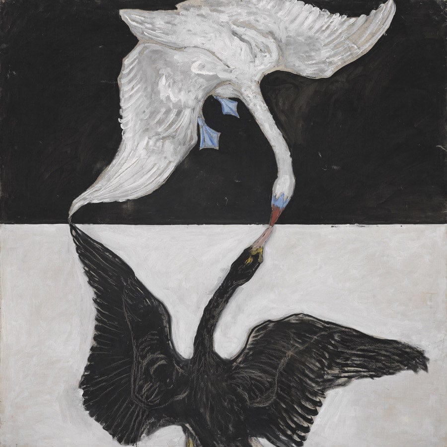 12" x 12" / Fine Art Paper Group Ix Suw The Swan No 1 1915 By Hilma Af Klint Fine Art Print
