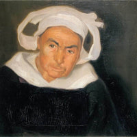 12" x 12" / Fine Art Paper Head Of A Breton Woman By Diego Rivera Fine Art Print