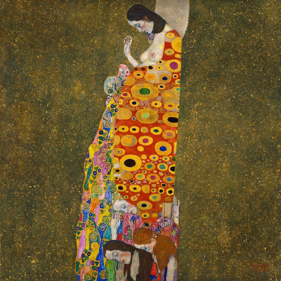 12" x 12" / Fine Art Paper Hope 2 1907 1908 Museum Of Modern Art New York 1 By Gustav Klimt Fine Art Print