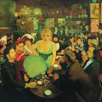 12" x 12" / Fine Art Paper Inside Bruant’s Mirliton (L’interieur De Chez Bruant   Le Mirliton) By Louis Anquetin Fine Art Print