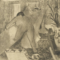 12" x 12" / Fine Art Paper Leaving The Bath (La Sortie Du Bain) By Edgar Degas Fine Art Print