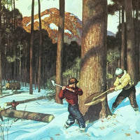 12" x 12" / Fine Art Paper Lumber By NC Wyeth Fine Art Print