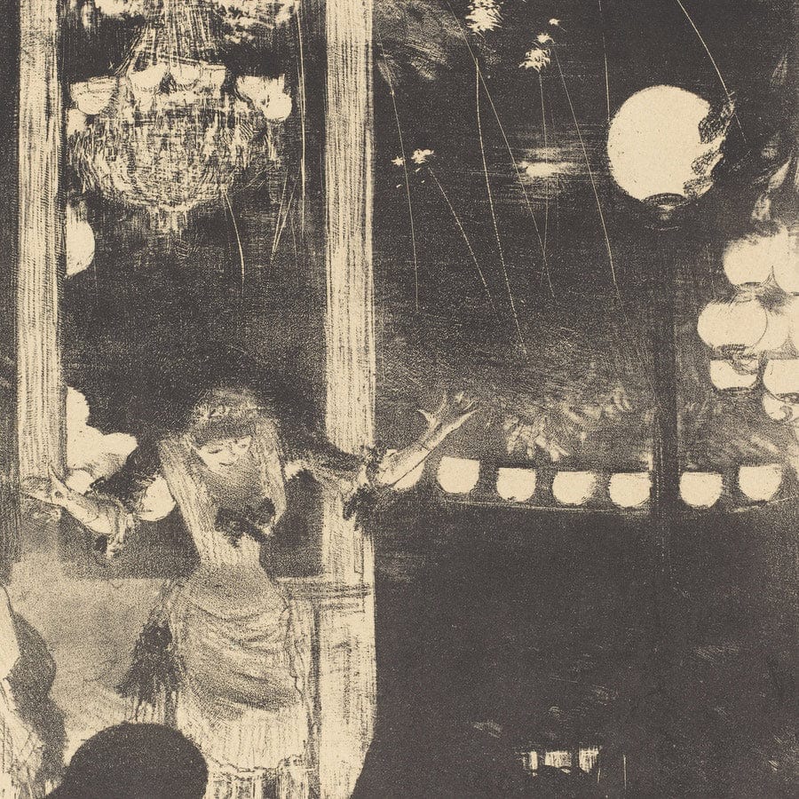 12" x 12" / Fine Art Paper Mademoiselle Becat At The Cafe Des Ambassadeurs (Aux Ambassadeurs Mlle Becat) By Edgar Degas Fine Art Print