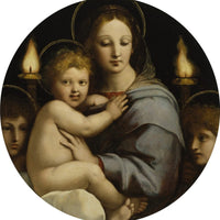 12" x 12" / Fine Art Paper Madonna Of The Candelabra By Raphael Fine Art Print
