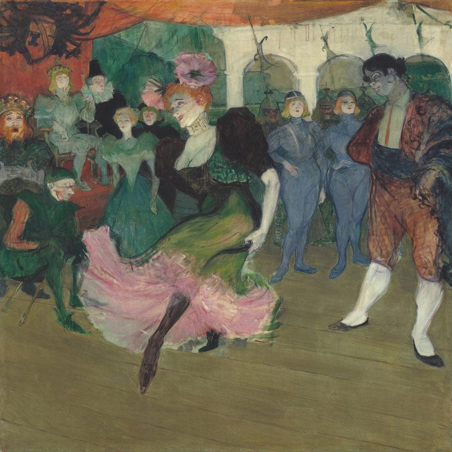 12" x 12" / Fine Art Paper Marcelle Lender Dancing The Bolero In Chilperic By Henri Marie Raymond De Toulouse Lautrec Monfa Fine Art Print