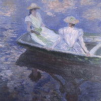 12" x 12" / Fine Art Paper On The Boat By Claude Monet Fine Art Print