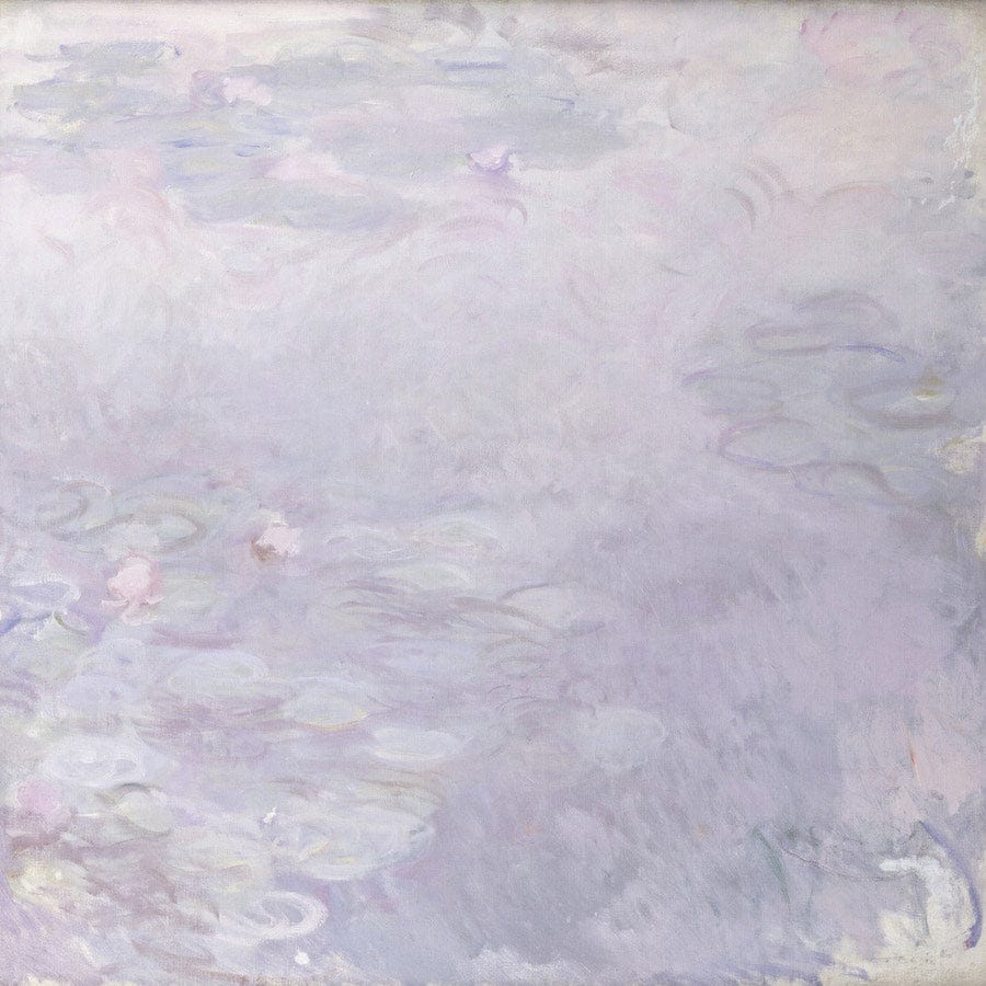 12" x 12" / Fine Art Paper Pale Water Lilies 4 By Claude Monet Fine Art Print