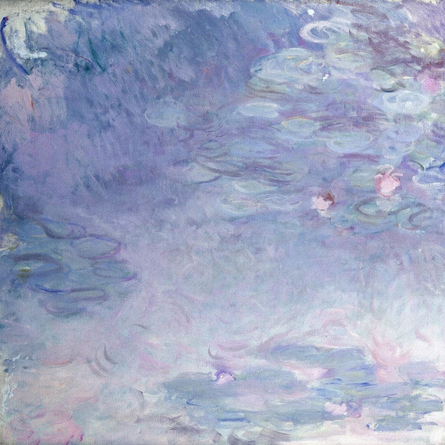 12" x 12" / Fine Art Paper Pale Water Lilies By Claude Monet Fine Art Print