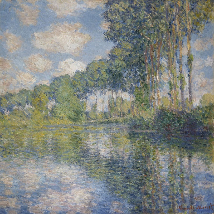 12" x 12" / Fine Art Paper Poplars On The Epte By Claude Monet Fine Art Print