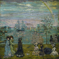 12" x 12" / Fine Art Paper Promenade With Parasols By Maurice Brazil Prendergast Fine Art Print