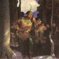12" x 12" / Fine Art Paper Robin Hood And The Men Of The Greenwood By NC Wyeth Fine Art Print