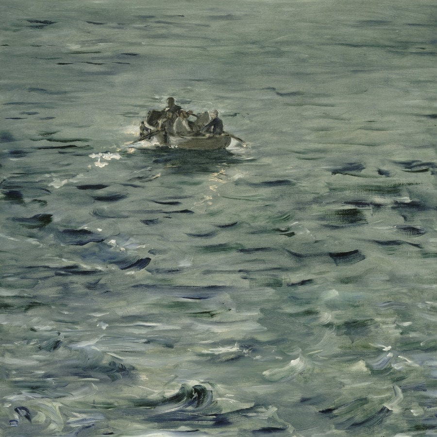 12" x 12" / Fine Art Paper Rochefort's Escape By Edouard Manet Fine Art Print