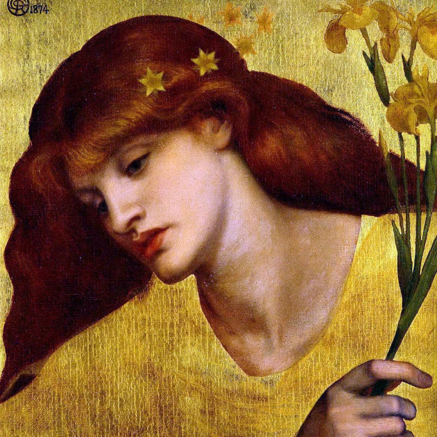 12" x 12" / Fine Art Paper Sancta Lilias 1874 48 3X45 7Cm Tate Modern By Dante Gabriel Rossetti Fine Art Print