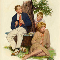 12" x 12" / Fine Art Paper She Loves Me ...She Loves Me Not By Leslie Thrasher Fine Art Print