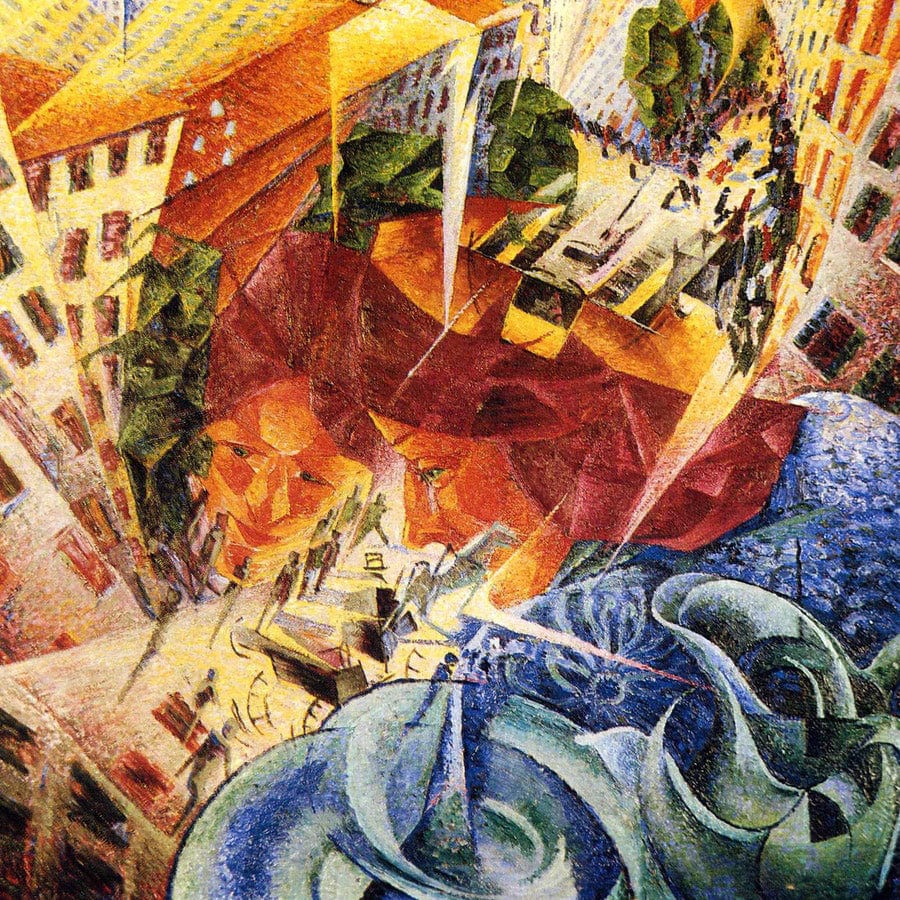 12" x 12" / Fine Art Paper Simultaneous Visions 1912 605X605Mm Von Der Heydt Museum Wuppertal By Umberto Boccioni Fine Art Print