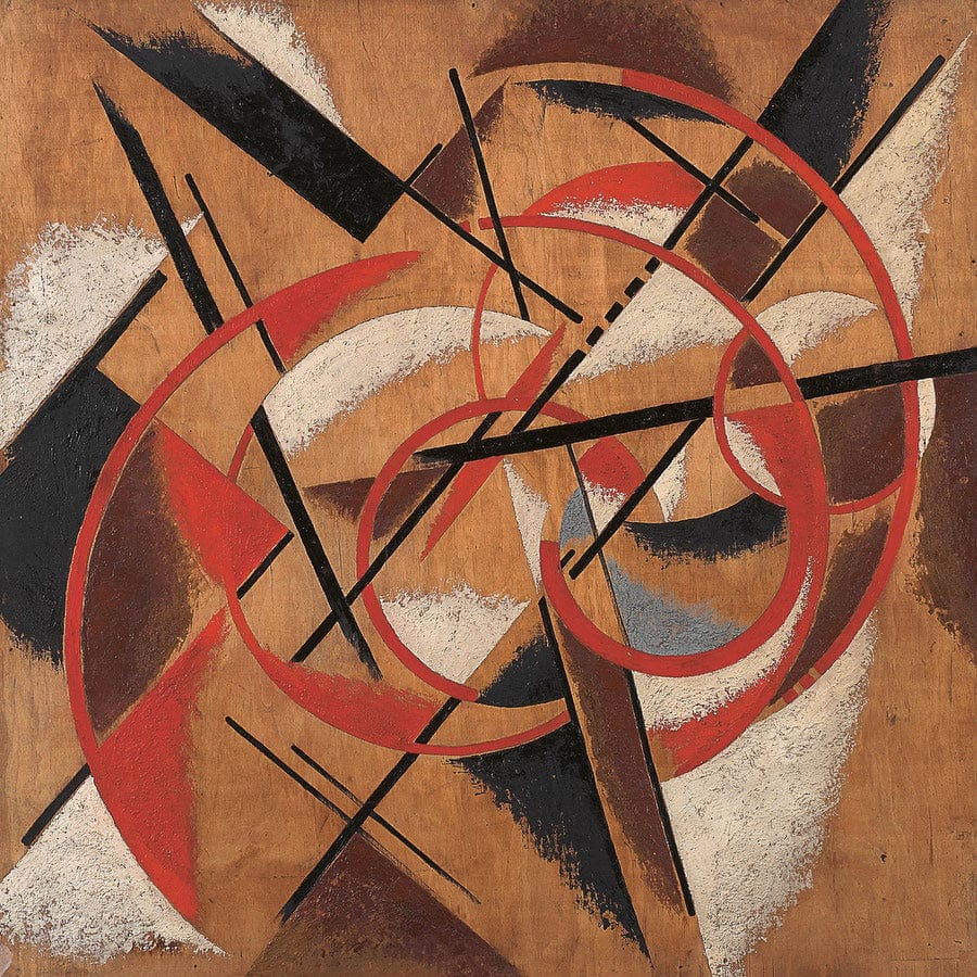12" x 12" / Fine Art Paper Space Force Construction 1921 By Liubov Popova Fine Art Print