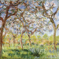 12" x 12" / Fine Art Paper Spring At Giverny By Claude Monet Fine Art Print