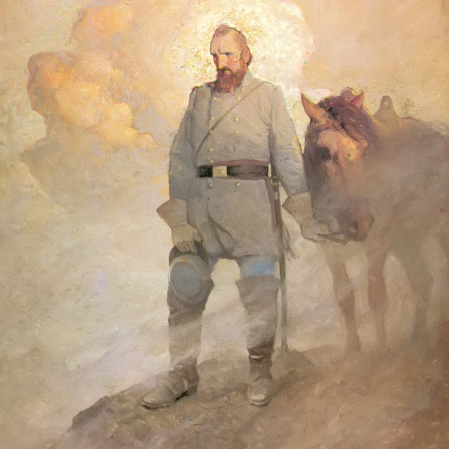 12" x 12" / Fine Art Paper Stonewall Jackson By NC Wyeth Fine Art Print