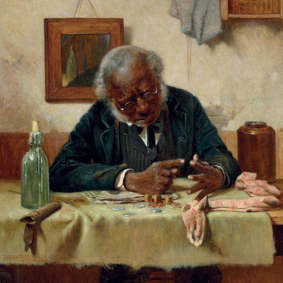 12" x 12" / Fine Art Paper Striking The Balance By Harry Roseland Fine Art Print