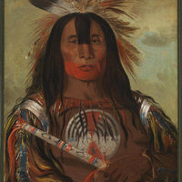 12" x 12" / Fine Art Paper Stu Mick O Súcks, Buffalo Bull's Back Fat, Head Chief, Blood Tribe By George Catlin Fine Art Print