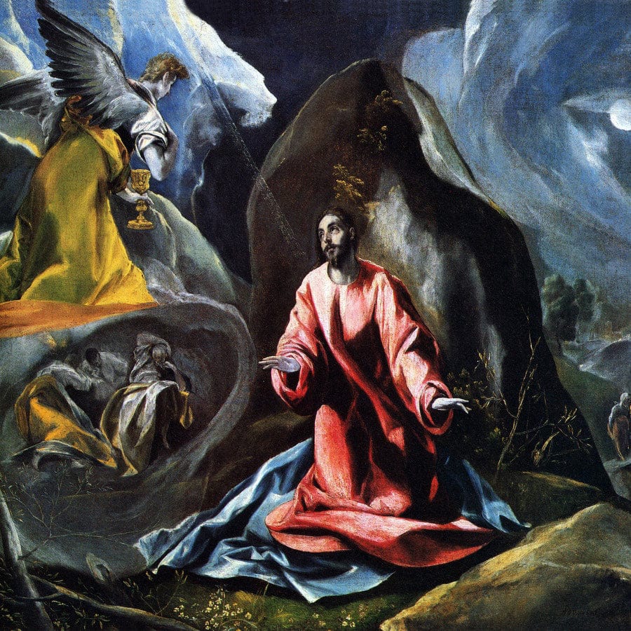 12" x 12" / Fine Art Paper The Agony In The Garden 1595 1 By El Greco Fine Art Print