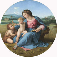 12" x 12" / Fine Art Paper The Alba Madonna By Raphael Fine Art Print