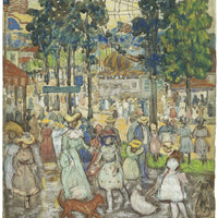 12" x 12" / Fine Art Paper The Amusement Park By Maurice Brazil Prendergast Fine Art Print