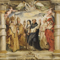 12" x 12" / Fine Art Paper The Defenders Of The Eucharist By Peter Paul Rubens Fine Art Print