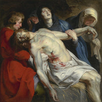 12" x 12" / Fine Art Paper The Entombment By Peter Paul Rubens Fine Art Print