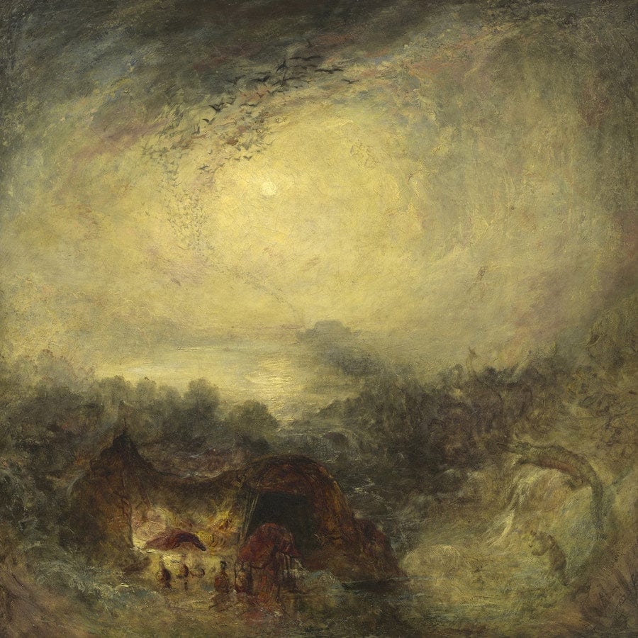 12" x 12" / Fine Art Paper The Evening Of The Deluge By Joseph Mallord William Turner Fine Art Print