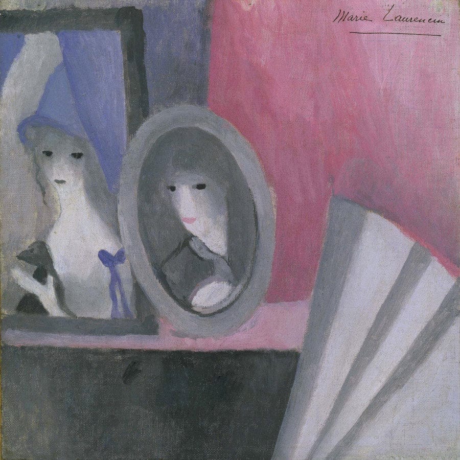 12" x 12" / Fine Art Paper The Fan 1919 By Marie Laurencin Fine Art Print