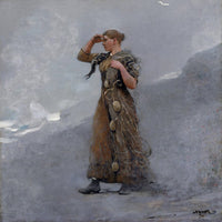 12" x 12" / Fine Art Paper The Fisher Girl 1894 By Winslow Homer Fine Art Print