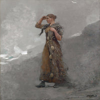 12" x 12" / Fine Art Paper The Fisher Girl By Winslow Homer Fine Art Print