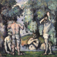 12" x 12" / Fine Art Paper The Five Bathers By Paul Cezanne Fine Art Print