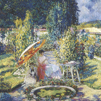 12" x 12" / Fine Art Paper The Garden Umbrella By Frederick Carl Frieseke Fine Art Print