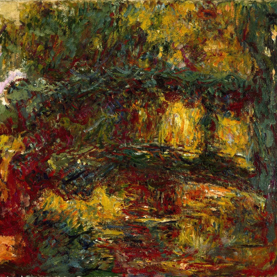12" x 12" / Fine Art Paper The Japanese Footbridge, Giverny By Claude Monet Fine Art Print