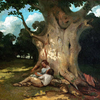 12" x 12" / Fine Art Paper The Large Oak By Jean Desire Gustave Courbet Fine Art Print