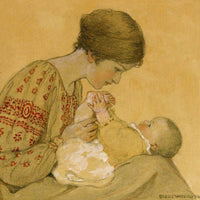 12" x 12" / Fine Art Paper The Newborn By Jessie Willcox Smith Fine Art Print