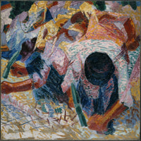 12" x 12" / Fine Art Paper The Street Pavers 1914 Oil On Canvas 100X100Cm Met By Umberto Boccioni Fine Art Print