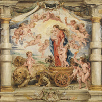 12" x 12" / Fine Art Paper The Triumph Of Charity By Peter Paul Rubens Fine Art Print
