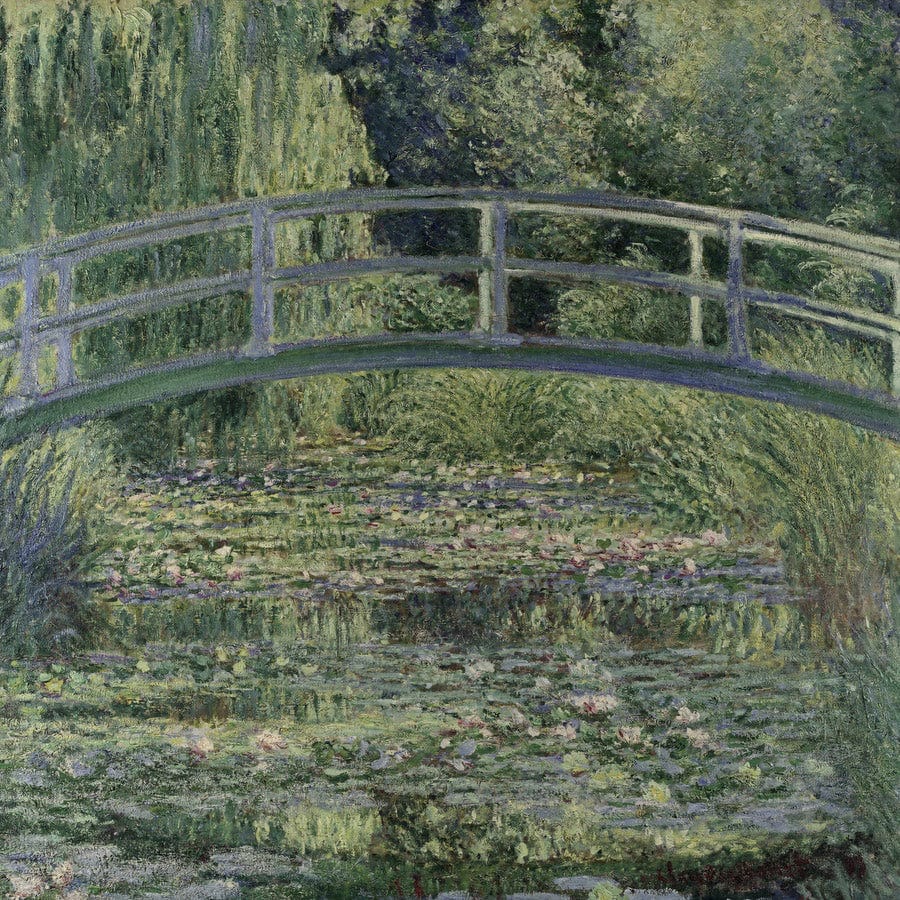 12" x 12" / Fine Art Paper The Water Lily Pond 1 By Claude Monet Fine Art Print