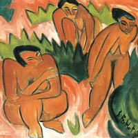 12" x 12" / Fine Art Paper Three Nudes (Dune Picture From Nidden) M9 Karl Schmidt Rottluff Fine Art Print