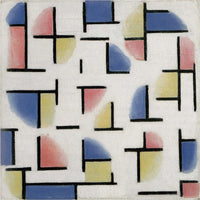 12" x 12" / Fine Art Paper Variation On Composition Xiii 1918 (1) By Theo Van Doesburg Fine Art Print